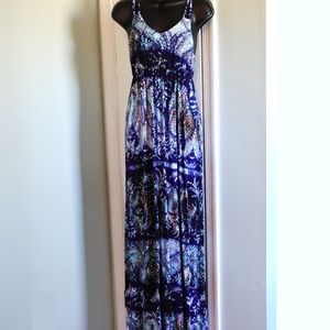 Willi Smith Abstract Maxi Dress
